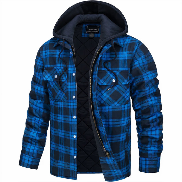 Antoine – Veste à Carreaux Homme Chaude et Doublée