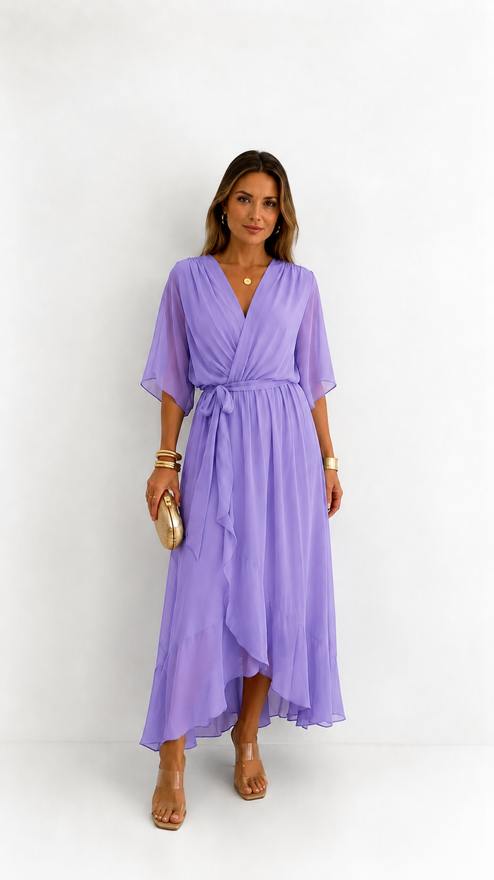 Plissée – Robe Plissée en Mousseline