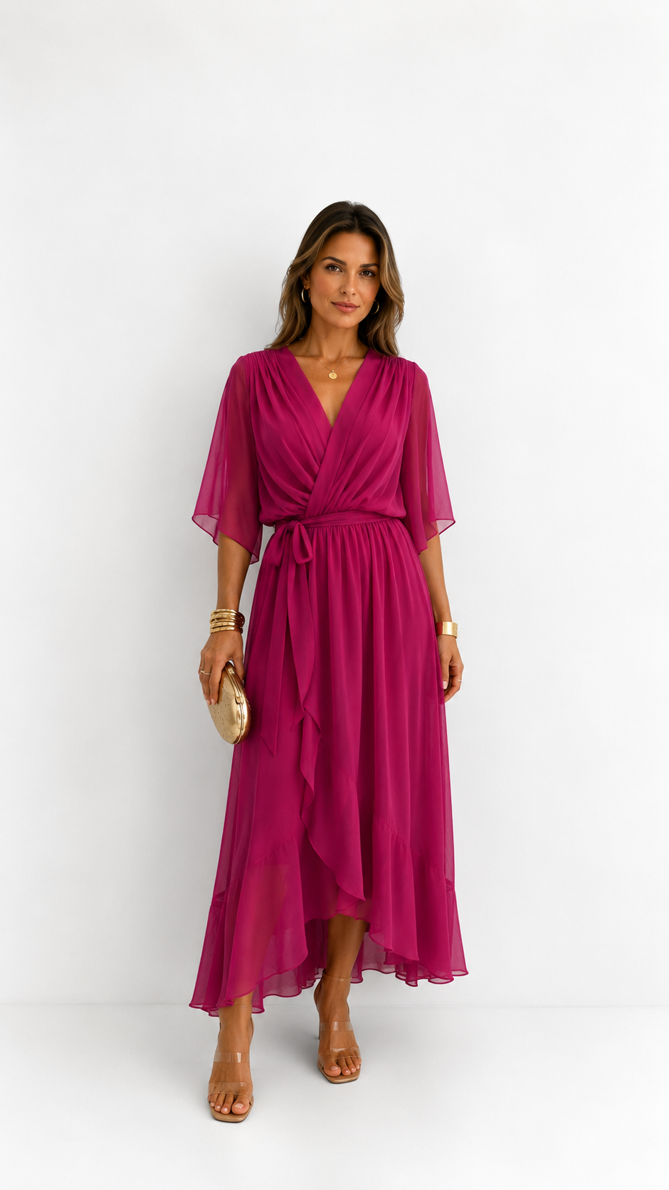Plissée – Robe Plissée en Mousseline