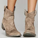 Western Suède – Bottines en Suédine Style Western