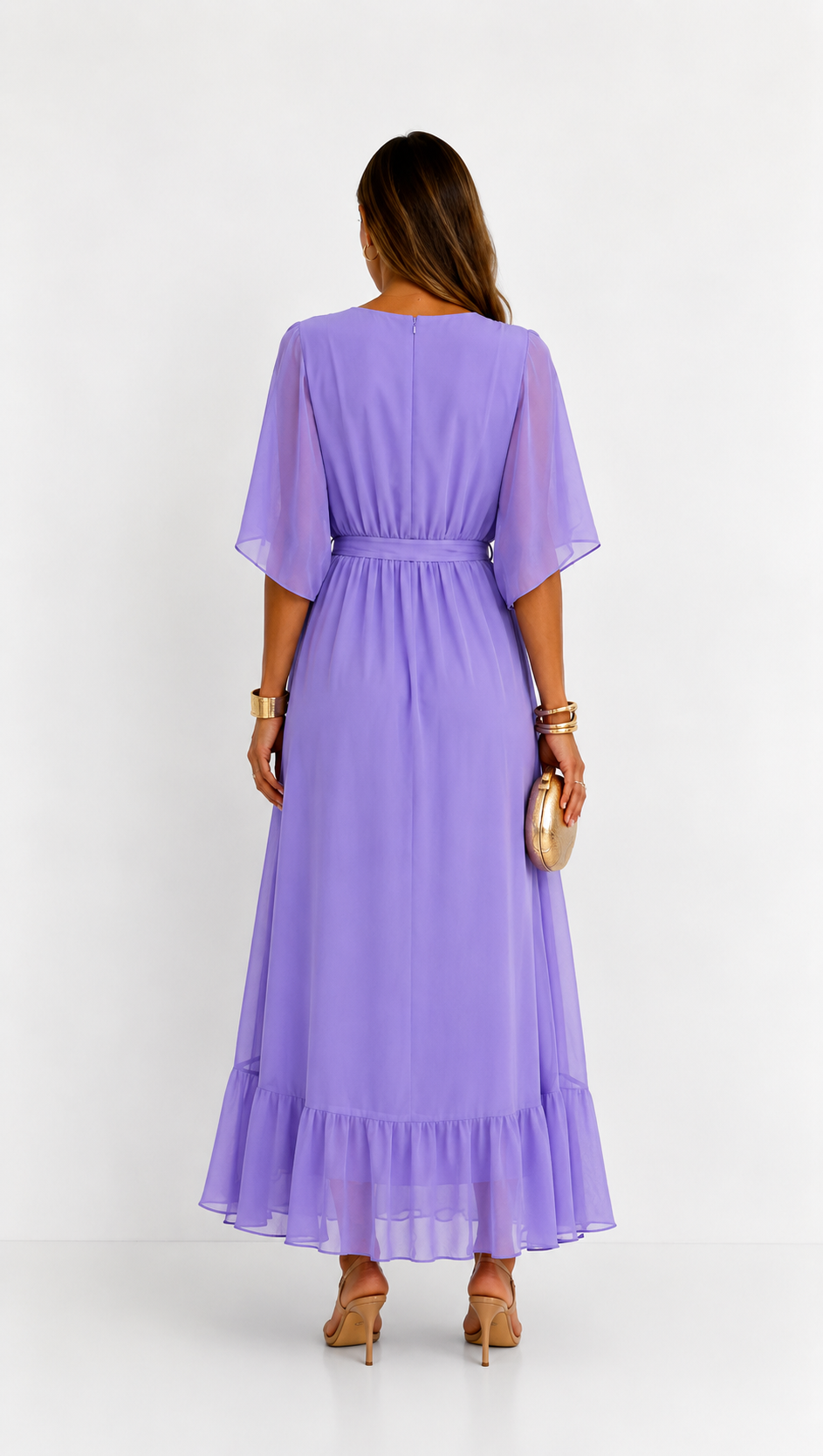 Plissée – Robe Plissée en Mousseline