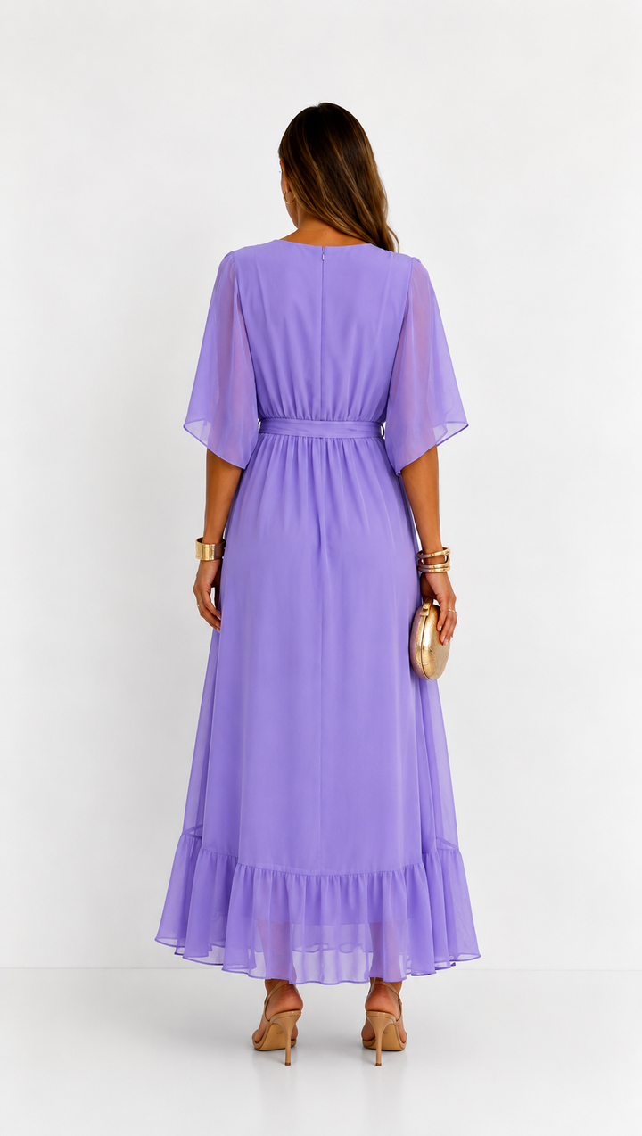 Plissée – Robe Plissée en Mousseline