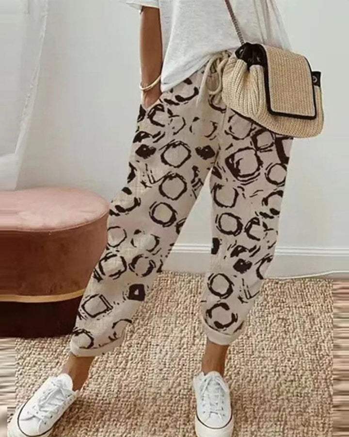Zoé – Pantalon en Lin Casual à Poches