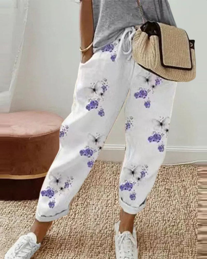 Zoé – Pantalon en Lin Casual à Poches
